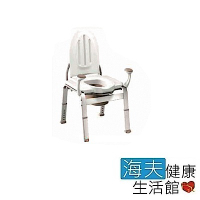 海夫 晉宇 居家馬桶 方型腳 可調 有背 便盆椅(A0201A1)