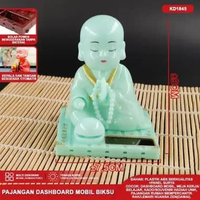 Pajangan Dashboard Mobil Dewa Uang Rejeki/Budha/Ganesha/Kwan Im-Hiasan Solar Power Premium BIKSU GRE
