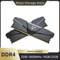 Netac DDR4 Ram Memory 16GB 32GB 3200mhz 3600mhz Memoria RGB DDR4 XMP2.0 Dual Channel Memory for Gaming PC X99 Motherboard