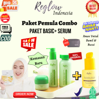 (COD & Free Gift) Paket EXTRA COMBO Reglow Glowing Skin Treatment Plus Serum Plus Sheetmask Original