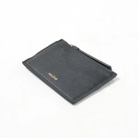 Dompet POLENE SIERRA MINI BLACK ZIP CARD HOLDER 100% ORIGINAL 12X8CM