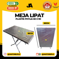 Meja Lipat Plastik Phylia Warna Coklat Maroon / Tebal / Jualan / Makan