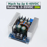 Bộ Mạch hạ áp DC - DC 20A 6V - 40V xuống 1.2V - 35V Mạch sạc pin