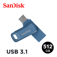 SanDisk Ultra Go USB Type-C 512G 雙用隨身碟 靛藍 (公司貨)