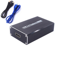 Video Capture Card USB 3.0 4K 60Hz HDMI Capture Cards Video Grabber Recorder Box Dongle for Game Streaming Live Stream Broadcast