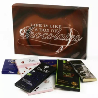Wholesale custom chocolate bar box kraft paper eco friendly candy packaging chocolate box