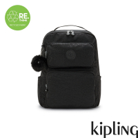 Kipling 低調有型黑豹紋手提後背兩用包-KAGAN B