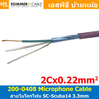 [ 1 เมตร ] Sommer 200-0408 สีม่วง Purple Patch cable SC-Isopod SO-F22 สายไมโครโฟน สายสัญญาณ สเตอริโอ