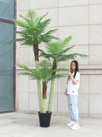 仿真椰子樹塑料假樹落地植物室內外客廳綠植熱帶裝飾樹大型道具樹