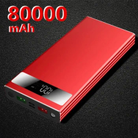 Power Bank 80000mAh Portable Charger Power bank 80000mAh External Battery Fast Charging For iPhone Xiaomi Power Bank