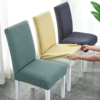 Chair Cover Universal Universal Household Dining Chair Cover Elastic Chair Cover Backrest Cushion Integrated Chair Cover