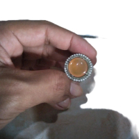 Cincin Akik Batu Permata Anggur Ring Perak