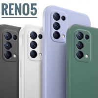 直邊液態軟殼 適用於OPPO Reno4 Reno5 pro 手機殼 A53 A73 A74 5G 鏡頭全包防摔保護殼