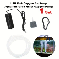 Aquarium Air Pump Silent Aerator Pompa Gelembung Oksigen Mini Senyap