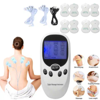 Tens Acupuncture Therapy Machine Body Pulse Muscle Neck Massager 8 Models Electric Herald For Back Foot Leg Health Care Massage
