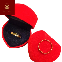 Ready Stock Emas 375 Cincin Emas 375 Zig Zag minimalist Ring Gold Pakai Harian Budget