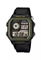 Casio Watches Men's Digital AE-1200WHB-1BV Black Resin Band Sport Watch