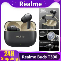 Realme Buds T300 30dB Active Noise Cancelling True Wireless Earphone Bluetooth 5.3 TWS Earphone 40 Hours Battery Life For GT 5