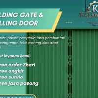 Rolling Door & Folding Gate Galvalum – Pintu Garasi Otomatis / Manual Anti Karat