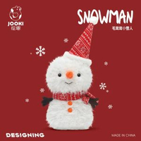 內地直送 - 捉趣小雪人毛绒玩具可爱毛茸茸雪人公仔玩偶娃娃抱枕睡觉女生