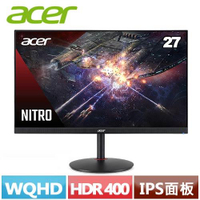 【最高22%回饋 5000點】ACER宏碁 27型 XV272U RV 2K HDR 電競螢幕