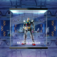 【AOWOBOX】Bandai Gundam Factory Yokohama 超合金 RX-78F00 鋼彈 可動模型 專屬展示盒
