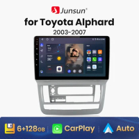 Junsun V1 AI Voice Wireless CarPlay Android Auto Radio for Toyota Alphard 2003-2007 4G Car Multimedia GPS 2din autoradio