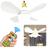 48W Ceiling Fan Light 3 Colors Dimmable 4 Blades Low Profile Ceiling Fan Light