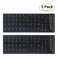 Waterproof Keyboard Stickers English French Letter Alphabet Layout Sticker For HP Dell Asus Lenovo Dell Laptop Desktop Computer