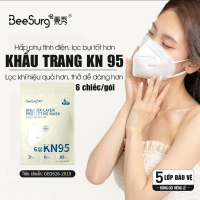 Khẩu Trang Beesurg KN95 Cao Cấp 5 Lớp Lọc Bụi Mịn, Vi Khuẩn