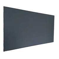 Yinzam Wall Mounted Ultra Short Throw ALR UST Projector Screen 100 XY Screen UST ALR PET Crystal Screen Aluminium Alloy Frame