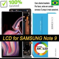 Tested 6.4''AMOLED LCD Display Touch Screen Digitizer Assembly for Samsung Note 9 Note9 N960D N960F LCD Repair Parts
