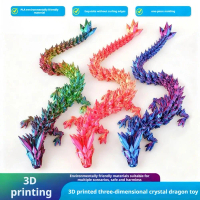 Cetakan 3D Naga Bersama Model Naga Cina Hiasan Mainan Naga F9G8