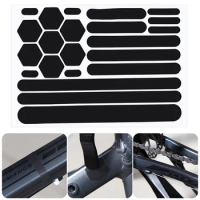 Bicycle Chain Protection Sticker Reflective Bicycle Protective Sticker Bike Frame Chain Protective Guard Pad for MTB Road Bike