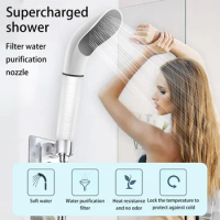Pressurized Shower Head Accessorie All For Bathroom Anti-Leak Filter Nozzle Water-Saving Nozzle Detachable High Pressure Sprayer