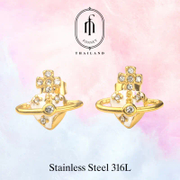 แนะนำ จัดส่งฟรี กทม [ส่งด่วนฟรี] ต่างหูแฟชั่น StainlessSteel 316L