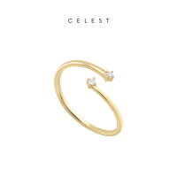 Celest - Feerie Gold Ring Jewelry (Adjustable) | Cincin Emas Asli 18K Bersertifikat | Perhiasan 18 K
