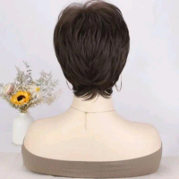 Wig Wanita Rambut Palsu 20Cm Wig Short Hitam Cokelat Pirang Wig Pendek 20Cm Pasti Diskon