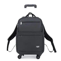 Men Business Trolley backpack bag Men travel Backpacks with wheels luggage bag Mochila Oxford Rolling Baggage Man Backpack bags