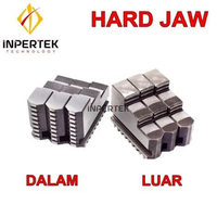 Hard Jaw 4" Claw Bubut 4 Inch 3 Jaw Chuck Mesin Bubut Kaki Utama Balik 4in L(LUAR)