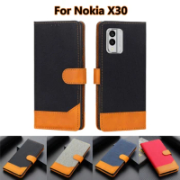 For Nokia X30 Case Leather Magentic Wallet Card Holder Book Stand Cover For Estuches De Celular Noki