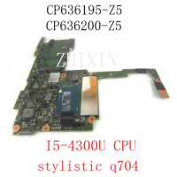 yourui FOR Fujitsu stylistic q704 Tablet motherboard with I5-4300U CPU CP636195-Z5 CP636200-Z5 mainboard Work perfect