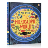 The Microscopic World Usborne Book See Inside Popular Science English Flap Picture Cardboard Books Early Childhood Learning Toys