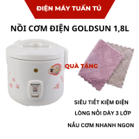 Nồi cơm điện Goldsun 1.8 lít CB-3204, Thiết kế hiện đại, lòng nồi 3 lớp bằng hợp kim nhôm - Cooker N