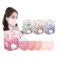 【BenQHealth 明基健康生活】幸福物語 Hello Kitty粉彩五色醫療口罩 50片/盒x5盒(一盒5色 1111限定優惠)