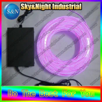 2.3mm -Purple Flexible Neon Glow Light EL Wire Rope tube 100M+ 220V Inverter with Free shipping