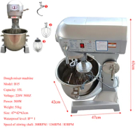 Household Flour Mixer Food Mixer 25L 15L Commercial Many Options Quick Bread Making Save Time