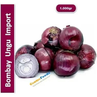 Bawang Bombay Ungu Segar - Bombay Merah Import Fresh | 1.000gr [ Berat Per KG ]