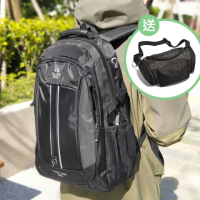 【TRAVEL FOX 旅狐】組合商品 精選質感包款 後背包 側背包 斜背包(TB586-13灰 ＋ TB807-01黑)