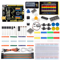 Keyestudio STEAM Education Basic Starter Kit For Arduino UNO Starter Kit Electronic Kit Scratch /C + Programming 20 Project Kit